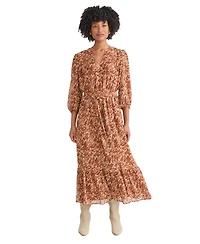 Jones New York Women's V-Neck Maxi Dress