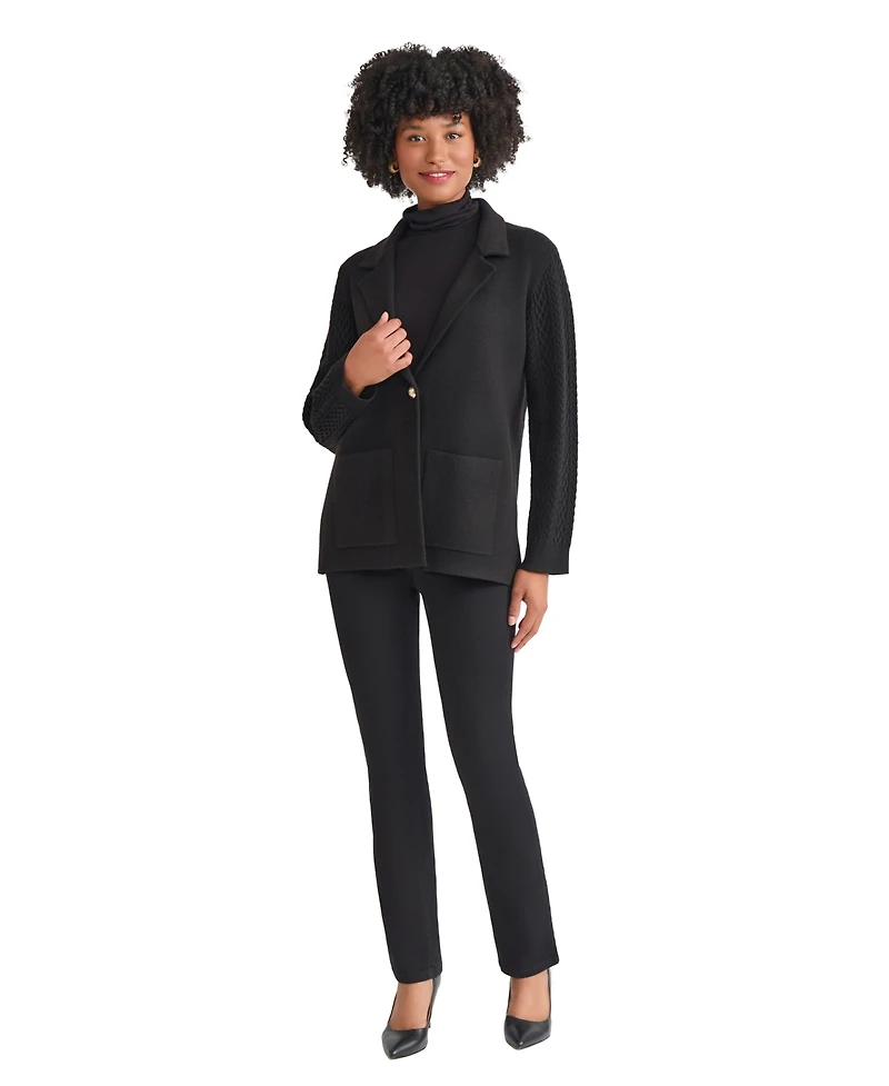 Jones New York Women's Long Sleeve One-Button Blazer