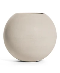 Cosapots Orbo Globe Sphere Planter - 29.5 in x 29.5 in x 26.2 in - Grey Stone