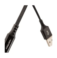 Ventev Alloy Usb A to Apple Lightning High Speed Ultradurable 4 Foot Cable-Black