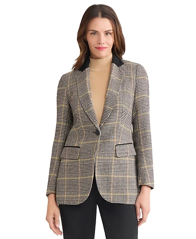 Jones New York Women's One Button Notch Collar Jacket