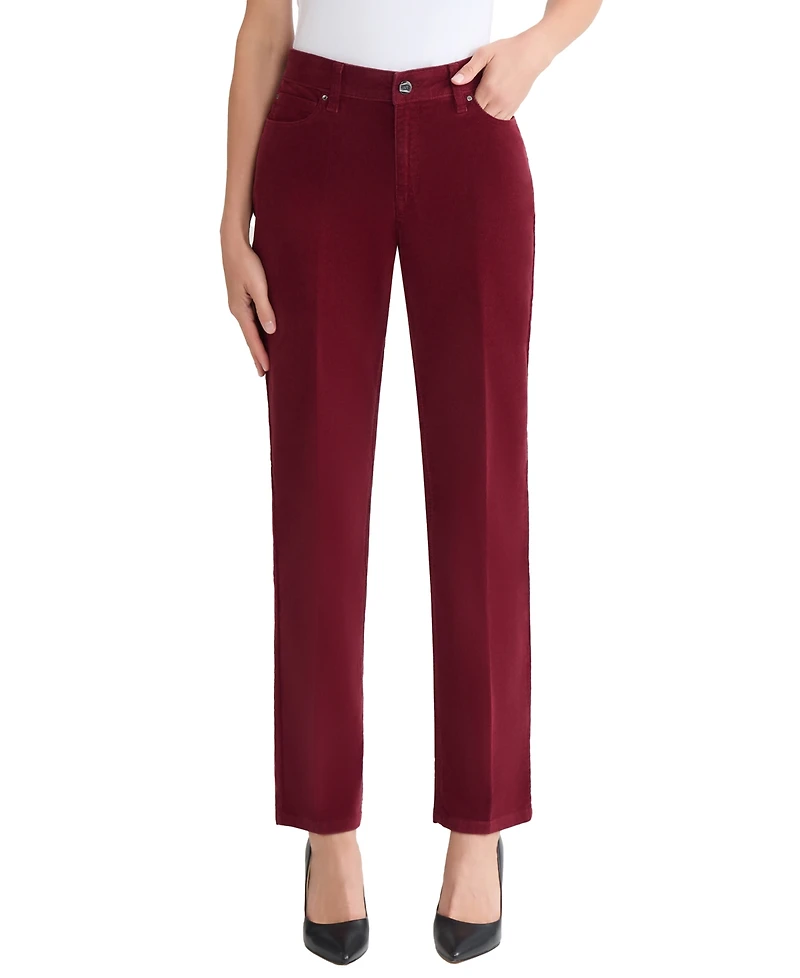 Jones New York Women's Fly Front Lexington Straight Jeans