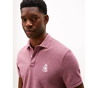 Tommy Hilfiger Men's Heathered Crest Regular Fit Polo Shirt