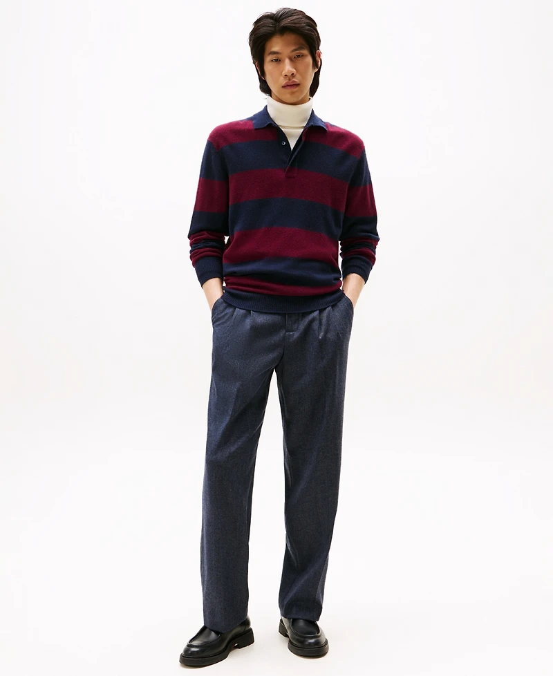 Tommy Hilfiger Men's Knitted Rugby Sweater