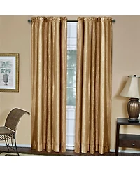 GoodGram Ombre Crushed Satin Sheer Single Window Curtains & Valances - 50 in. W x L