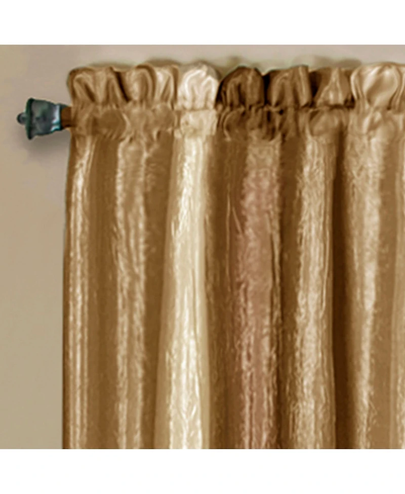 GoodGram Ombre Crushed Satin Sheer Single Window Curtains & Valances - 50 in. W x L