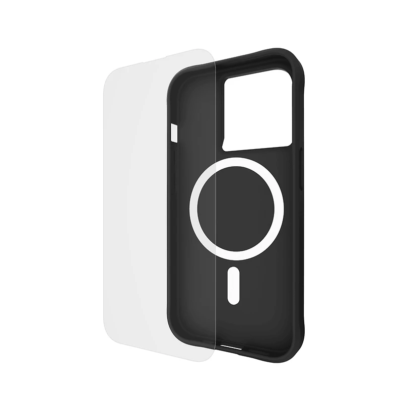 Case-Mate Protection Pack Tough Case and Glass Screen Protector for Apple iPhone 15 Pro-Clear
