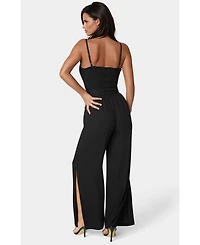 Bebe Women's Smocked Top Jumpsuit