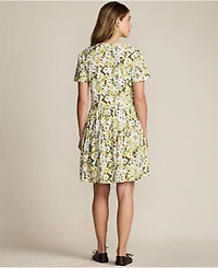 Lands' End Women's Cotton Jersey Tiered Mini Dress