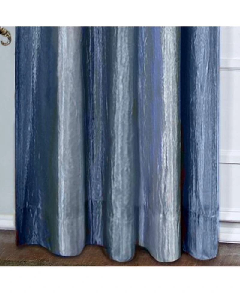 GoodGram Ombre Crushed Satin Sheer Single Window Curtains & Valances - 50 in. W x L