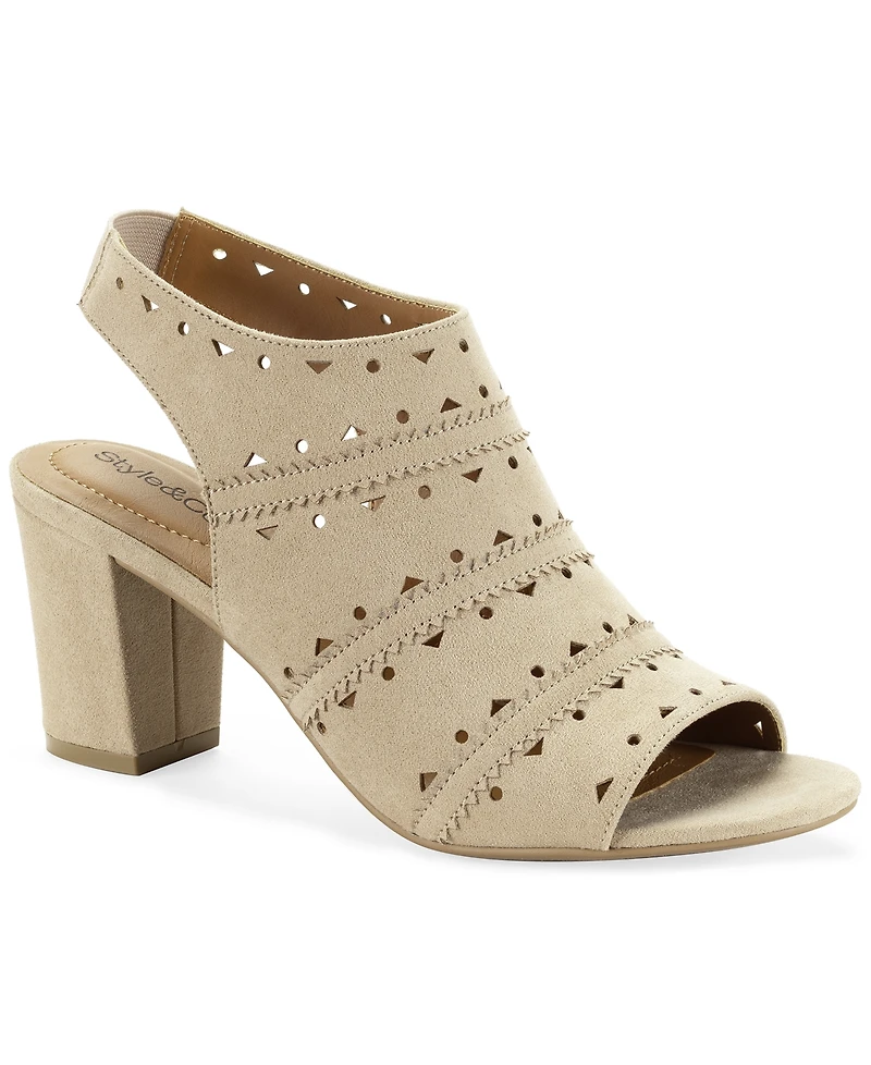 Style & Co Women's Peggyy Peep-Toe Sandals, Macy's Exclusive
