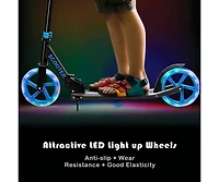 Hitway Lightweight Kids Kick Scooter with Led Wheels and Adjustable Handlebar