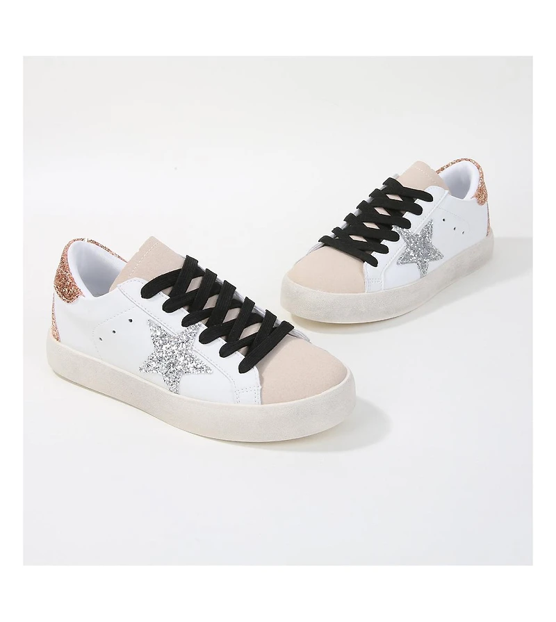 Berness Lillie Glitter Star Sneakers