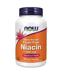 Now Foods Flush Free Niacin 500 Mg 90 Veg Caps