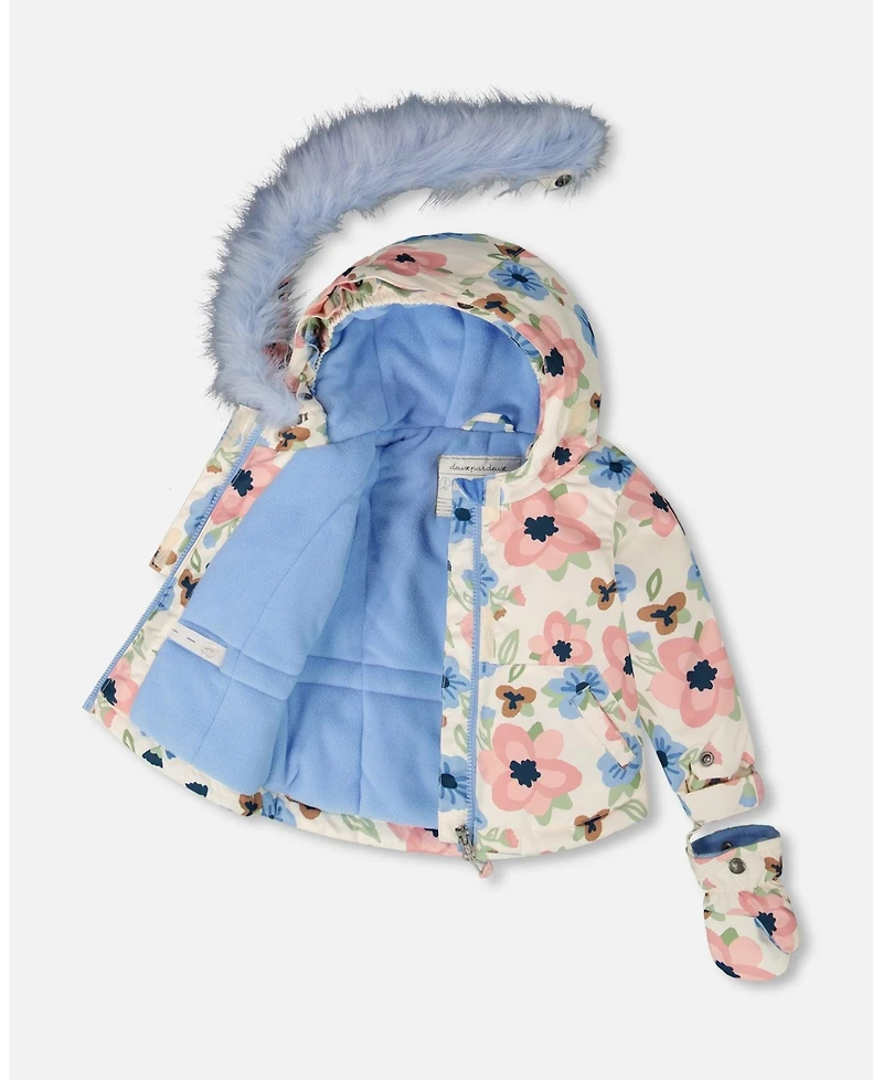 Deux par Baby Girl Two-Piece Play Snowsuit Light Blue - Baby|Toddler