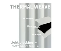 GoodGram 2 Pack: Hotel Thermal Grommet 100% Blackout Curtains - 52 in. W x 45 L, Monterey