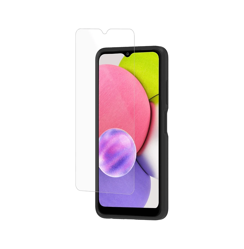 Case-Mate Protection Pack Tough Case and Glass Screen Protector for Samsung Galaxy A03s-Black
