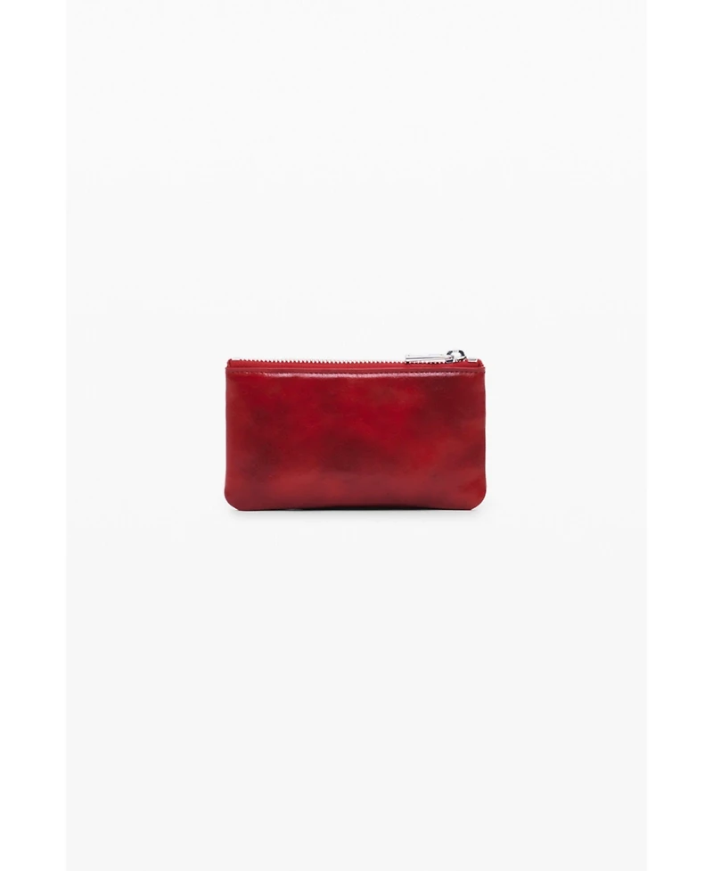 Desigual Women's Small shiny leather-effect cardholder