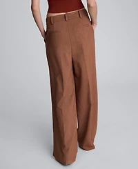 Kenneth Cole Women's High Rise Double Pleat Ankle Pants