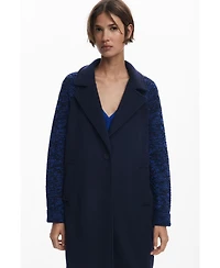 Desigual Women's Combined wool coat