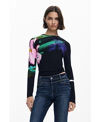 Desigual Women's Washed flared jeans