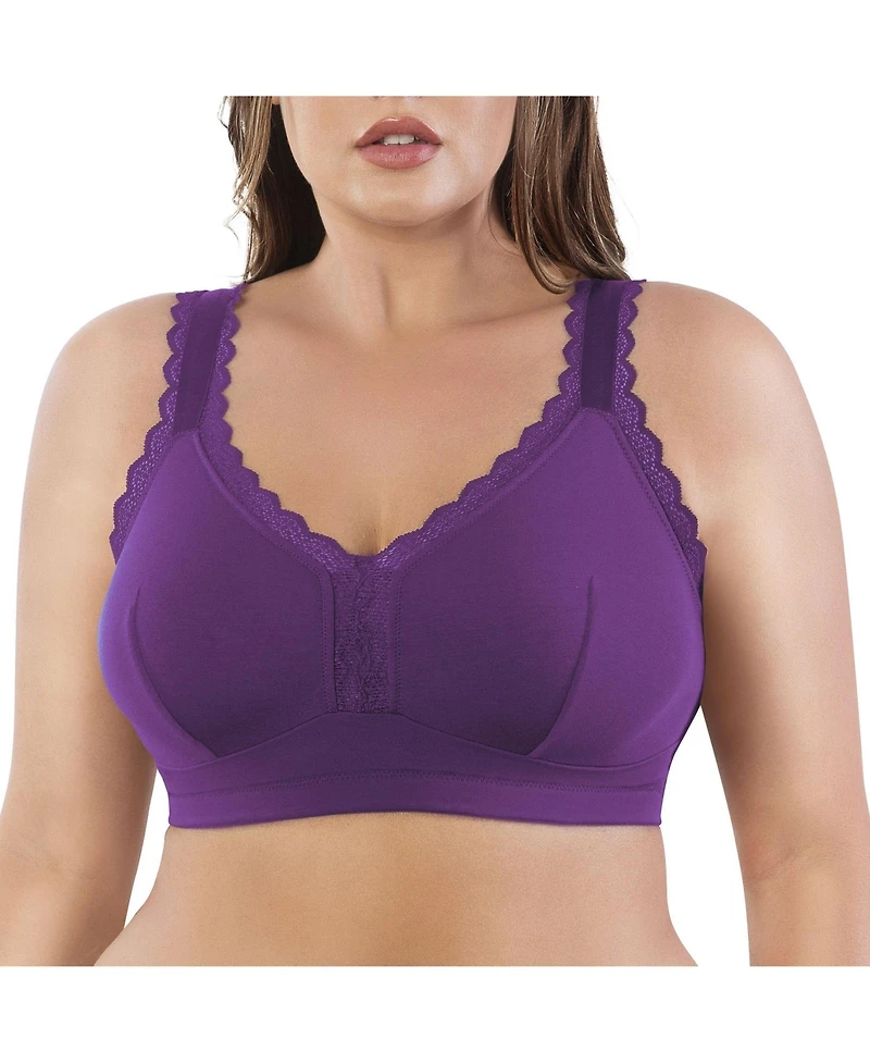 Parfait Women's Dalis Wire-Free Bralette, Pearl White, 30J