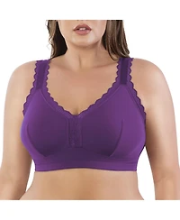 Parfait Women's Dalis Wire-Free Bralette, Pearl White, 30J