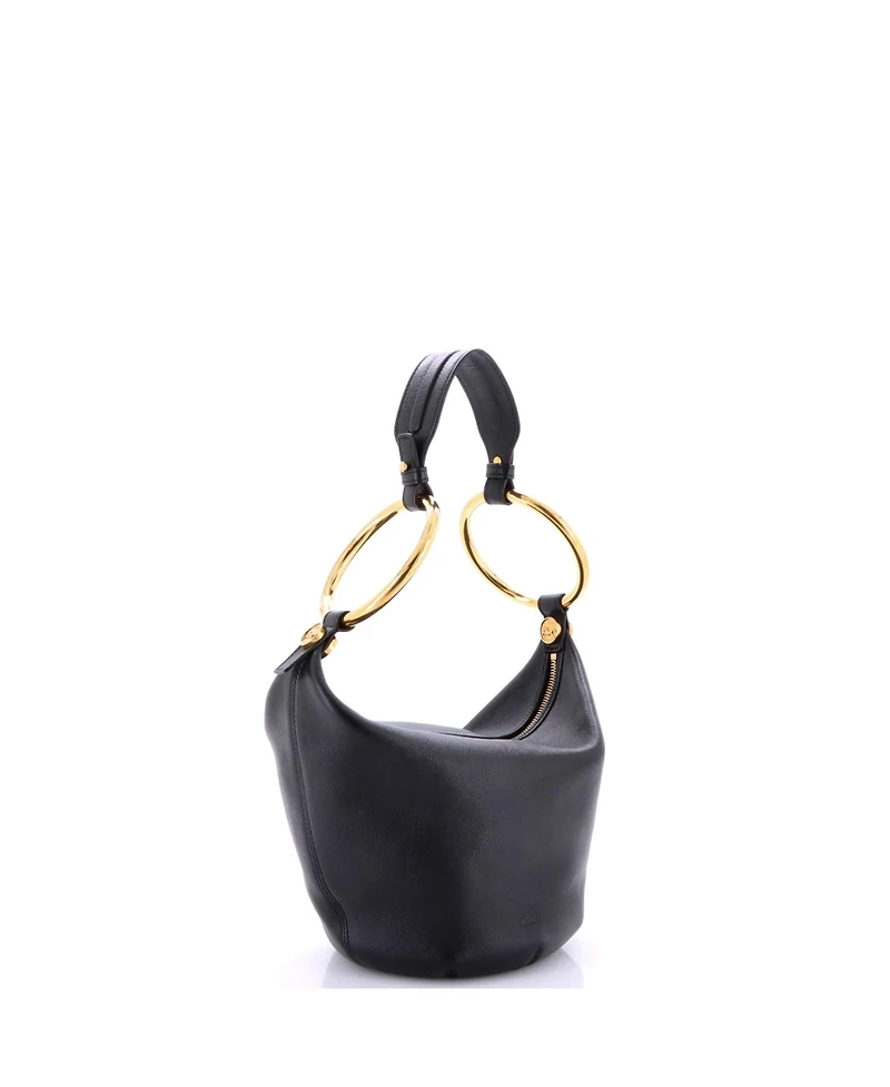 Pre-Owned Chloe Small Bracelet Zip Shoulder Bag Leather