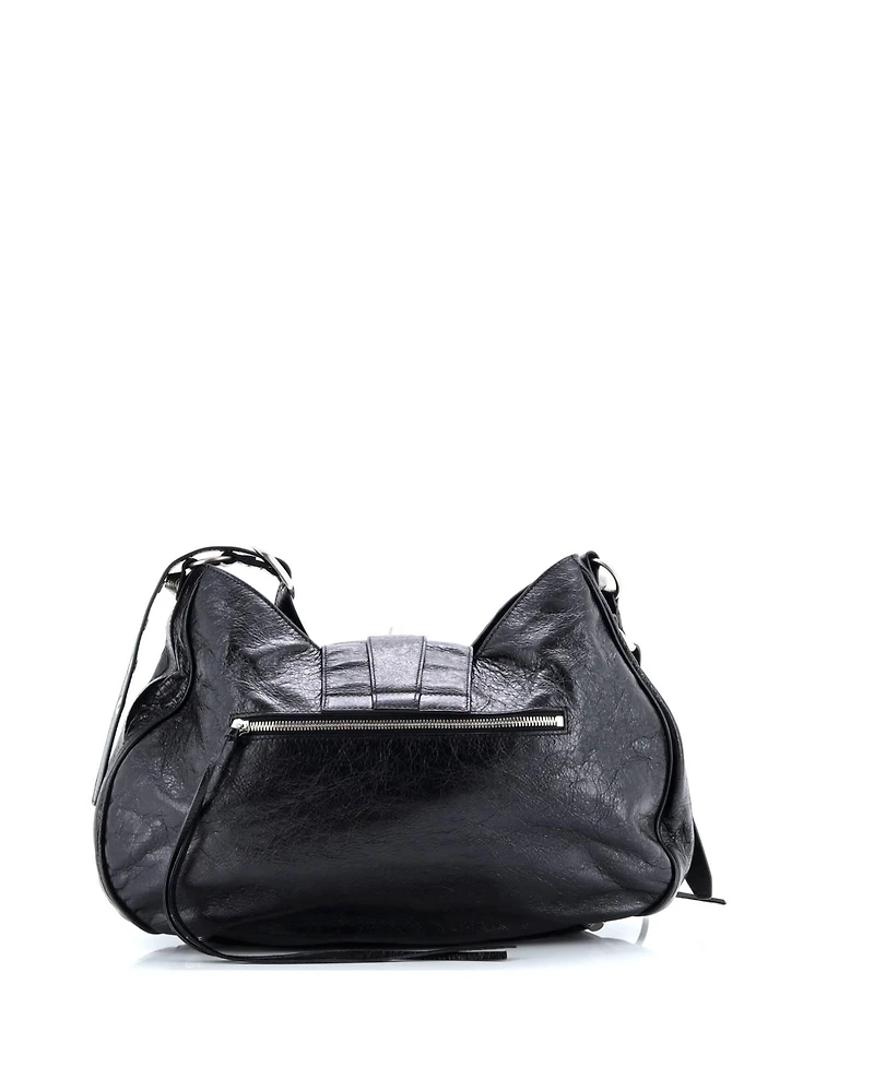 Pre-Owned Balenciaga Medium Le Cagole Giant Studs Shoulder Bag Leather