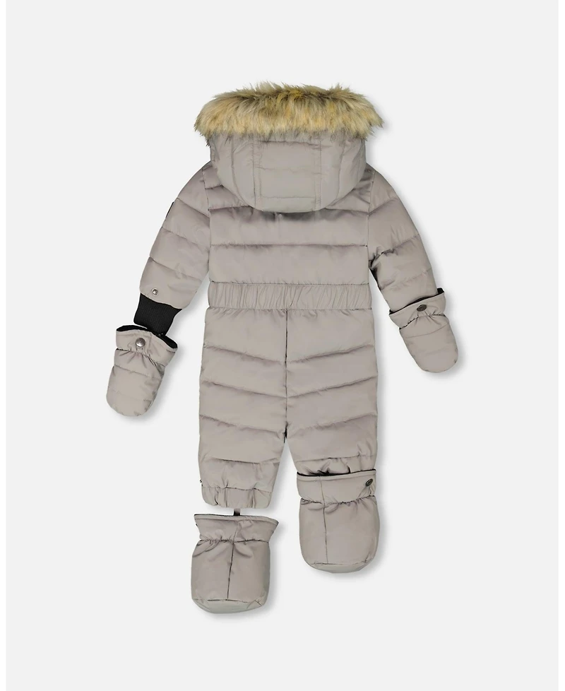 Deux par Toddler Unisex One-Piece Original Puffy Snowsuit Gray - Baby|Toddler