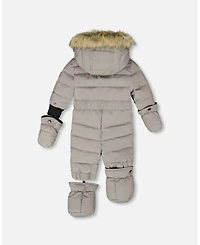 Deux par Toddler Unisex One-Piece Original Puffy Snowsuit Gray - Baby|Toddler