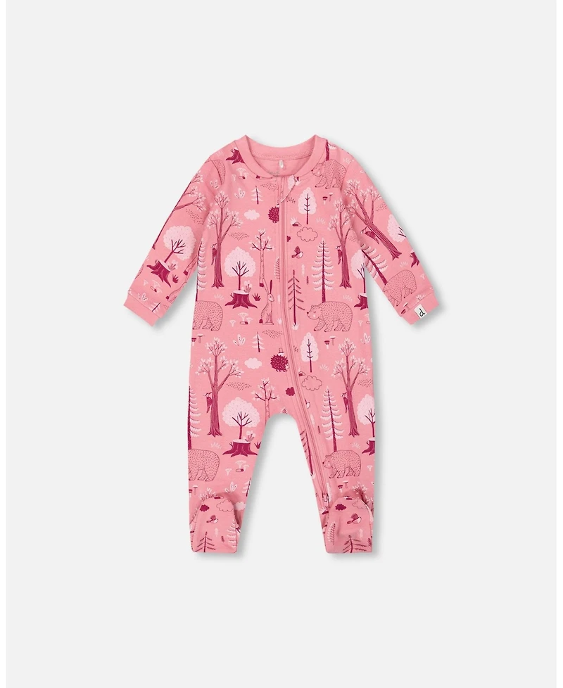 Deux par Baby Girl One-Piece Cotton Pajama Pink for est