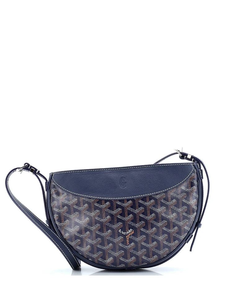 Pre-Owned Goyard Hirondelle Shoulder Bag Coated Canvas and Leather