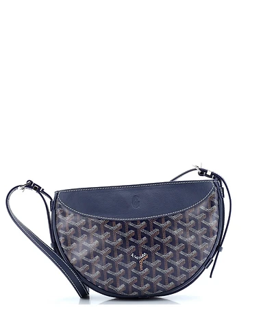 Pre-Owned Goyard Hirondelle Shoulder Bag Coated Canvas and Leather