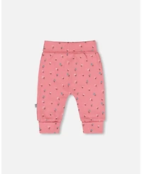 Deux par Baby Girl Cotton Evolutive Pant Pink Floral
