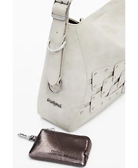 Desigual Women's Medium studded patch handbag