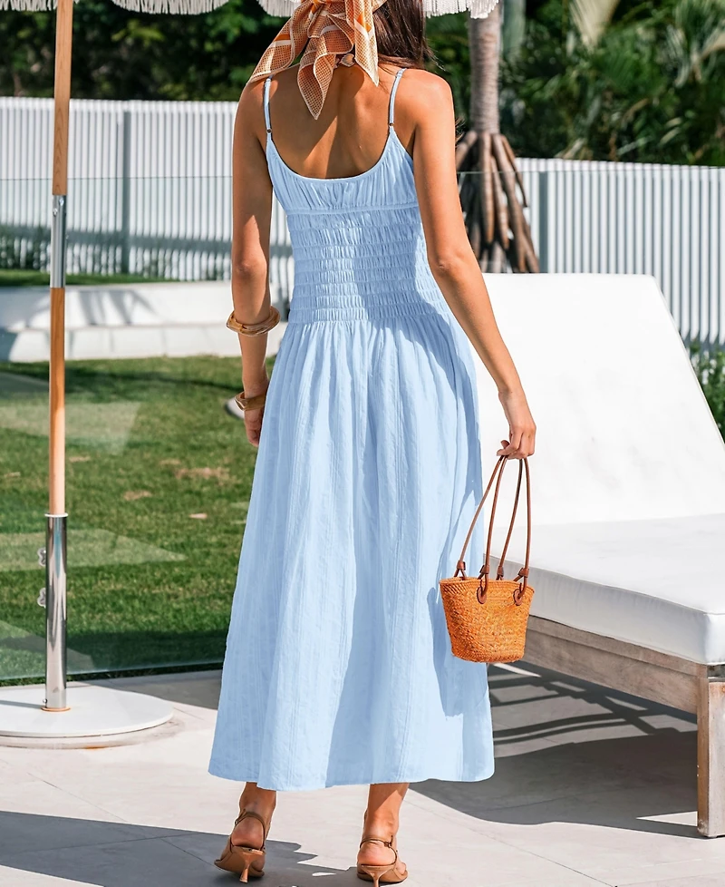 Cupshe Women's The Sweetest Thing Blue Maxi Beach Dress