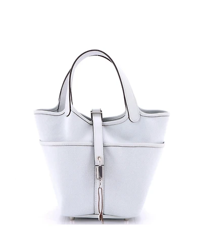 Pre-Owned Hermes Pm Cargo Picotin Lock Bag Canvas and Swift