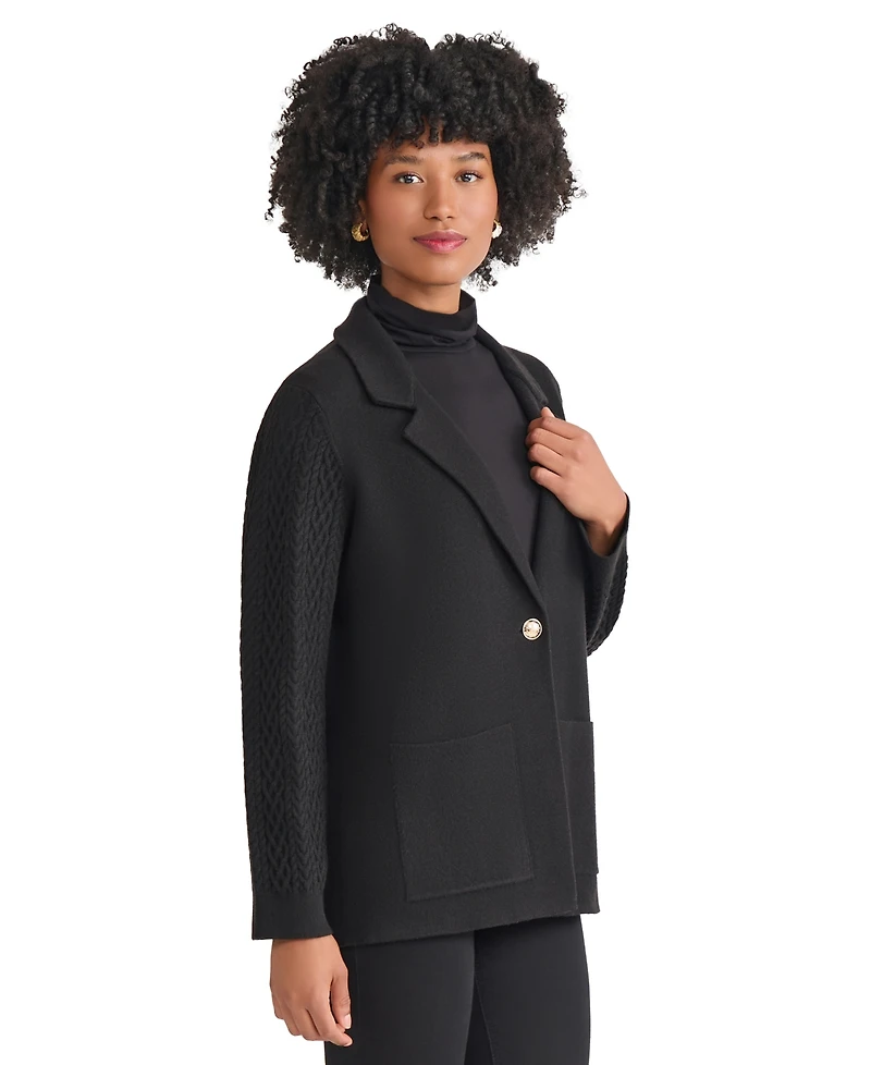 Jones New York Women's Long Sleeve One-Button Blazer