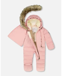 Deux par Baby Girl One-Piece Snug Snowsuit Designed for Car Seat Pink - Baby|Toddler