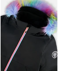 Deux par Girl Two-Piece Play Snowsuit Rainbow Leopard