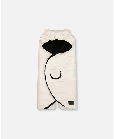 Deux par Deux Baby Unisex Snugly Baby Wrap Designed for Car Seat and Stroller Off-White - Baby