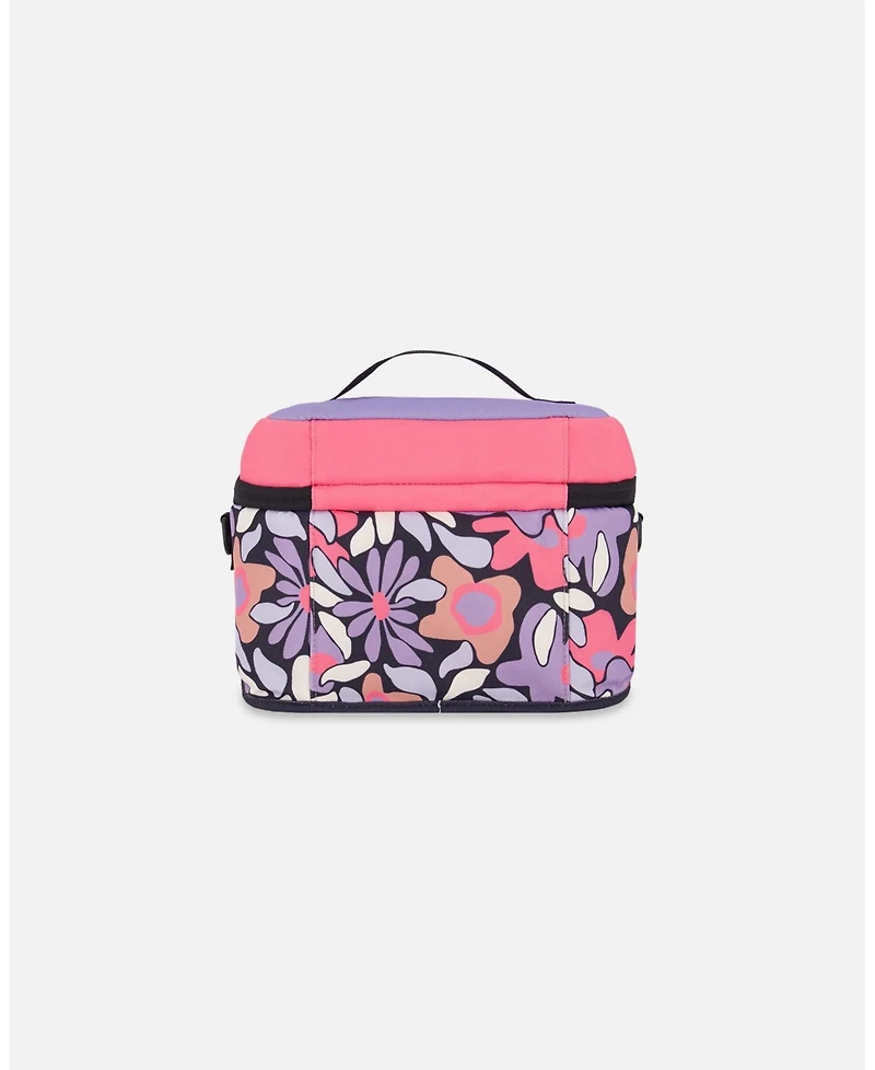 Deux par Deux Girl Lunch Box Retro Flower Print