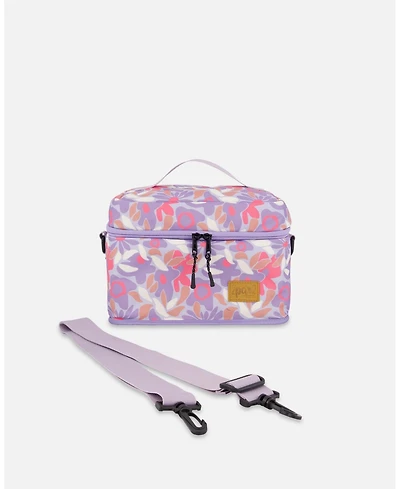 Deux par Deux Girl Lunch Box Lilac Retro Flower Print - Toddler|Child