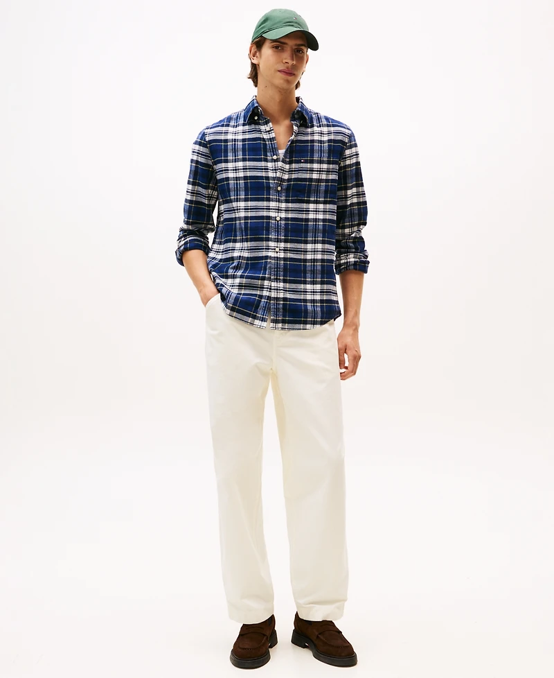 Tommy Hilfiger Men's Flannel Tartan Regular Fit Shirt
