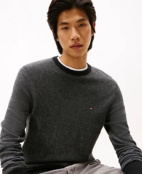 Tommy Hilfiger Men's Pima Cotton Cashmere Herringbone Crewneck Sweater