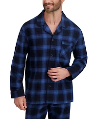 Hanes Men's Flannel Button Down Pajama Sleep Set