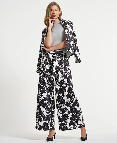 Isaac Mizrahi Women's Belted Palazzo Pants