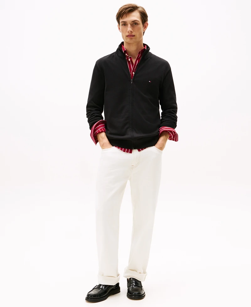 Tommy Hilfiger Men's Essential Zip-Thru Sweater