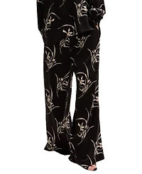 Lily and Lionel London Women's Lillibet Wide Leg Large Floral Print Trouser